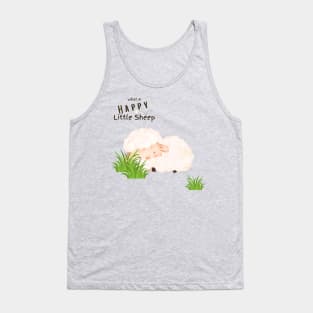 What A Happy Little Sheep | Sleeping Tank Top